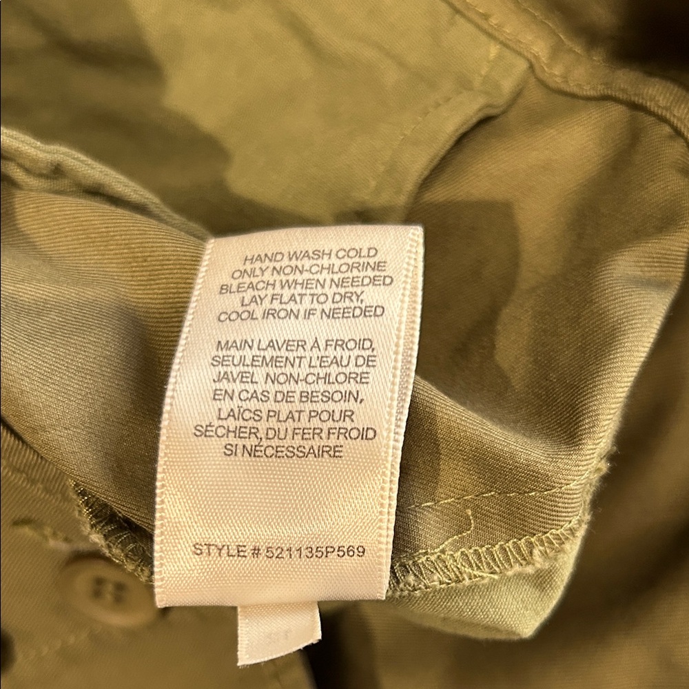 Rebecca Taylor Olive Green High-Rise Pleated Chinos - Picture 8 of 11